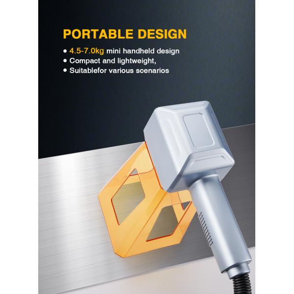 4.5kg Handheld Portable Mini Fiber Laser Marking Machine 20W 30W 50W