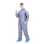 Purple PPE Disposable Protective Coverall 30gsm To 70gsm Fire Retardant Spunlace