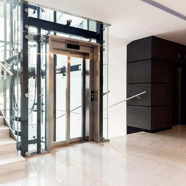 400kg To 2000kg Home Villa Elevator 1 To 6m/S Golden Mini Passenger Hydraulic Villa Lift