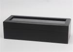 Rectangle 4 Slots Watch Storage Box Wood + Painting Hot Stamping Printing Logol