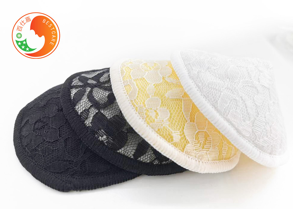 Lace Reusable Breast Pads Sensitive Skin Feminie Lacation Breathable Anti Bacterial Odor