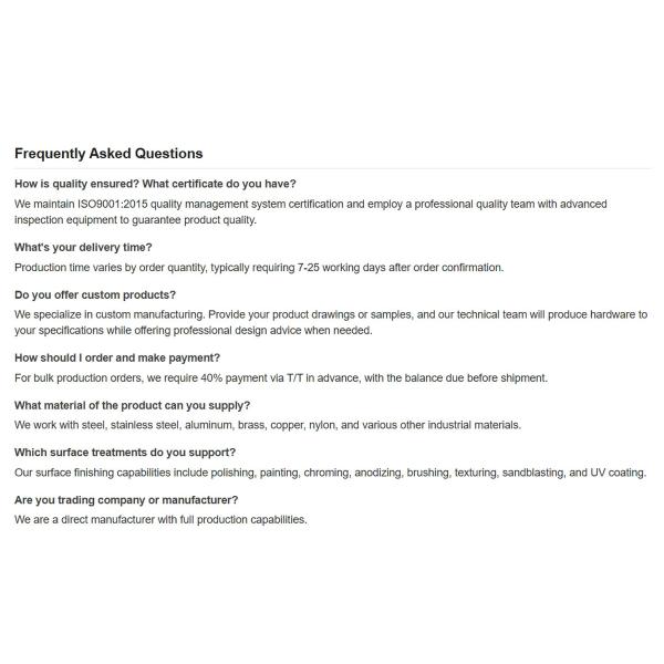 High Precision Black Oxidation CNC Turning Milling Parts with Customized Size and 100% Inspection