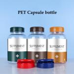 Empty Labels 200ml 300ml PET Pill Organizer Bottle for Pharmacy Pharmaceutical