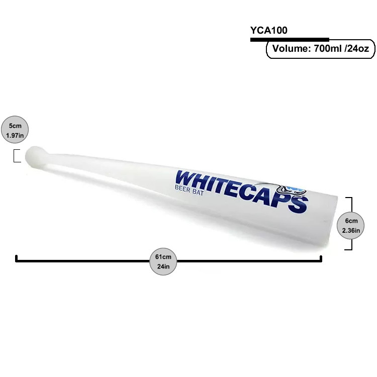 OEM Branded Wine Accessories MLB Official Long Baseball Bat Beer Glasses