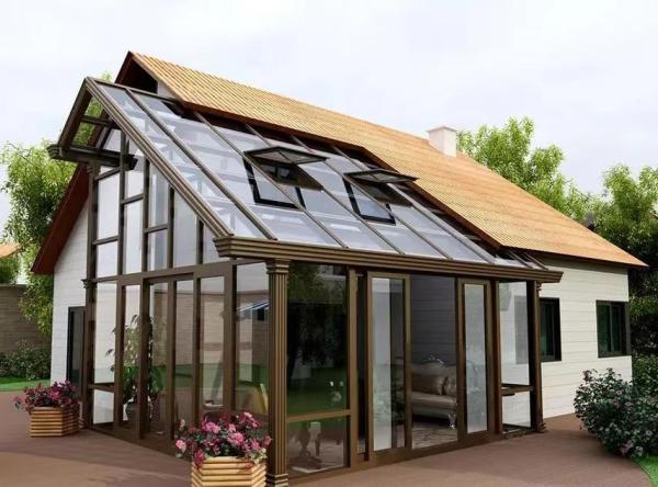 Aluminum Alloy A glass balcony with Superior Durability and All Weather