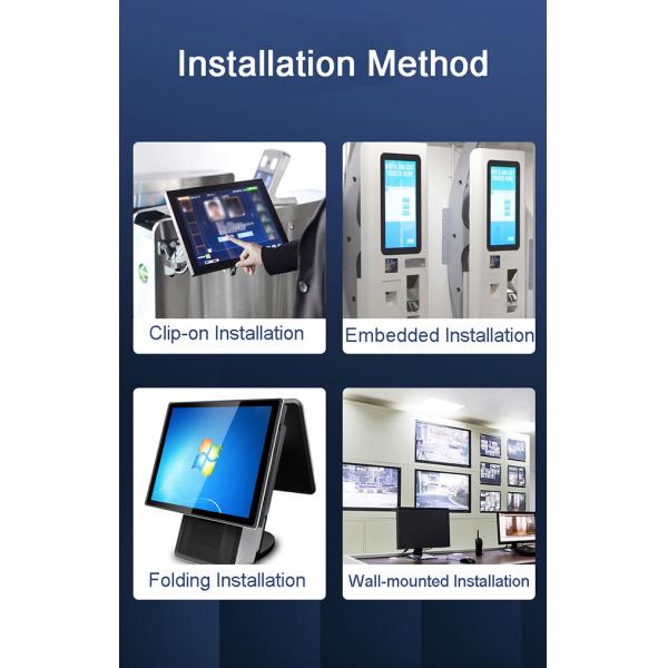 27 inch Outdoor Terminal Embedded High-brightness Screen1000nits TFT LCD Monitor Waterproof IP67 Explosion Proof for Marine Open Frame