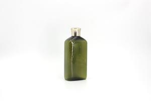 China 500ml Clear Green Plastic Shampoo Bottle For Hair Essential Oil wholesale