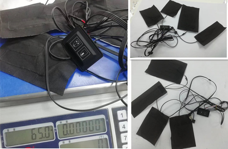 Jacket Heating Pad 4pads 4 In 1 Far Infrared 5V USB Heating Sheet For Clothes