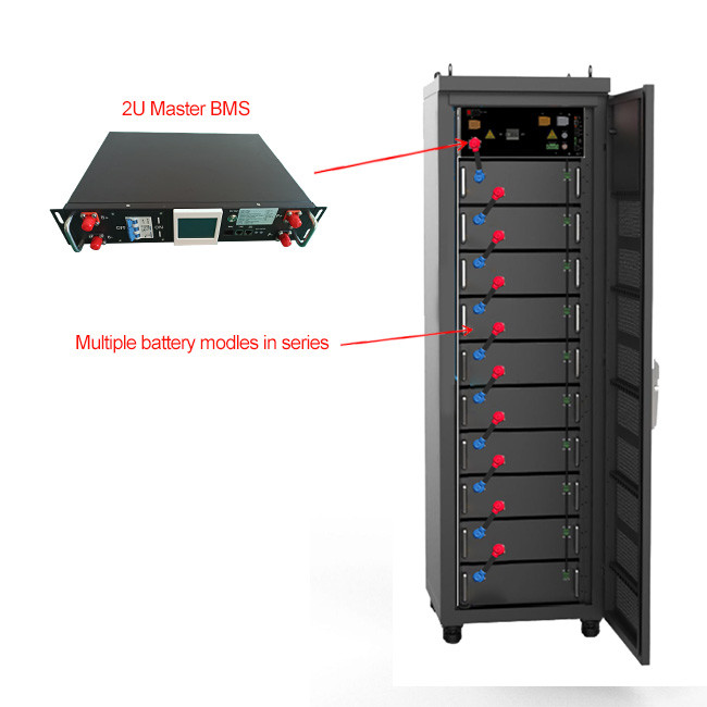 OEM 120S 384V LifePO4 BMS High Voltage With 15s 16s Slave BMU