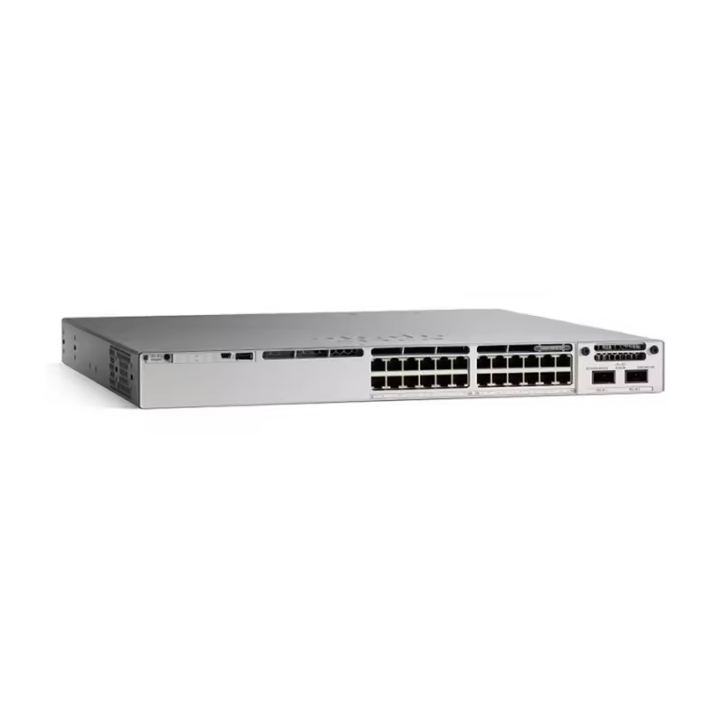 AC 100-240 V 50 60 Hz C9300L-24T-4X-A Network Switch with 24 Ports and 4X10G Uplinks
