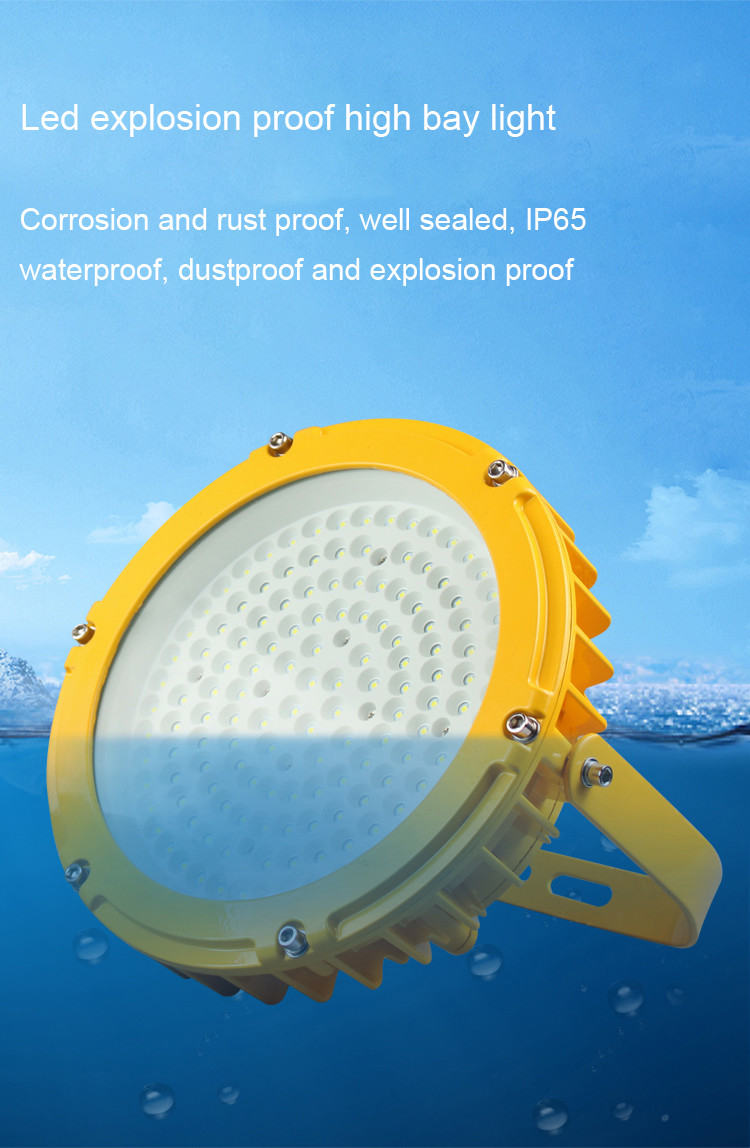 100W Commercial LED High Bay Lights Explosion Proof 2700K - 6500K Color Temperature