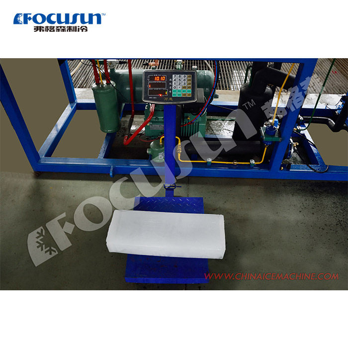 Aluminum Evaporator Automatic Ice Machine for High Capacity Air Cooler Block Ice