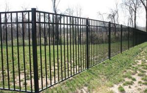 China Q195 Q235 Steel Tubular Metal Fence Powder Coated Tubular Security Fencing wholesale