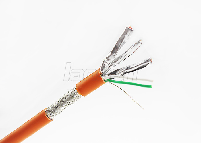 Al Foil HDPE 1000ft Cat7 SFTP Network Cable 4 Pair