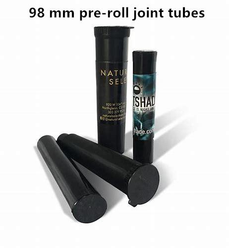 Multiple Colors Child Resistant Tubes Odorless 98mm Blocking UV Rays For Cannabis