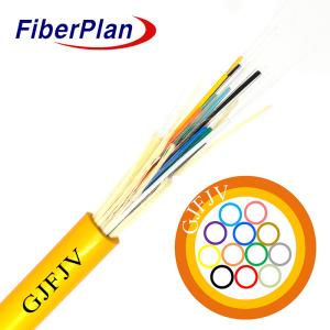 China Indoor Ribbon Tight Buffer Distribution G652D Om3 Om4 Fiber Optic Cable GJFJV wholesale