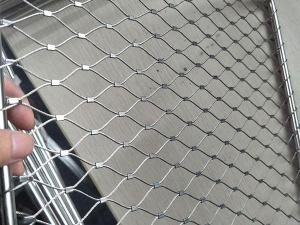 China Transparent SS Rope Mesh 304 304L 316 316L Steel Cable Mesh For Balustrades wholesale