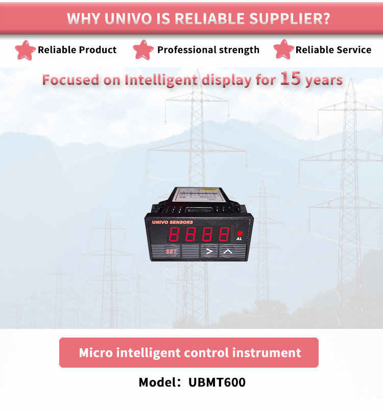 48*24*75mm UNIVO UBMT600Y Intelligent Control and Display for Universal Input Signals
