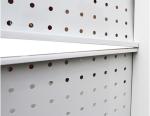 Wall Mounted Supermarket Display Shelving Single Sided Gondola Shelving