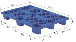 China Waterproof Supermarket Accessories , 4 Way Light Duty Single Face Plastic Storage Pallet wholesale