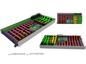China 522M2 Discount Large Children Trampoline/Chinese Gymnastic Indoor Trampoline Equipment wholesale