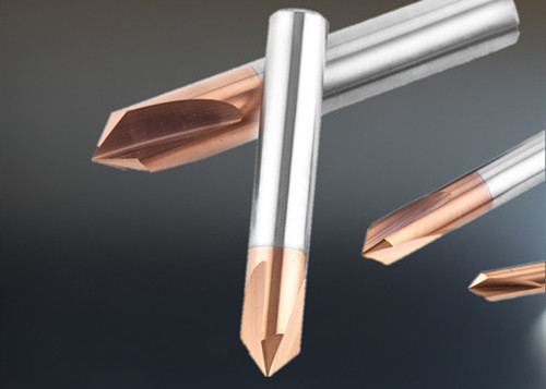 Straight Shank 45 Degree Solid Carbide End Mill Nano Copper Pilot Drill Bit