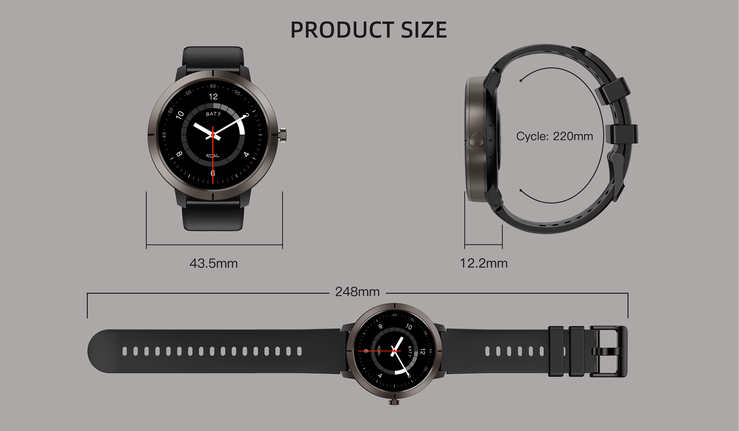 DM76 2025 Outdoor GPS Smart Watch with 1.32Inch AMOLED Display & 5ATM Waterproof