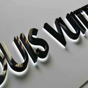China Metal Reverse Lit Channel Letter Signs Giant Light Up Letter OEM ODM wholesale