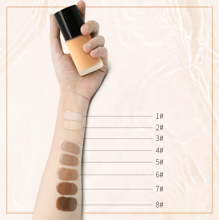 OEM/ODM Wholesale Face Liquid Foundation Base Long Lasting Makeup Water High Quality Makeup Foundation