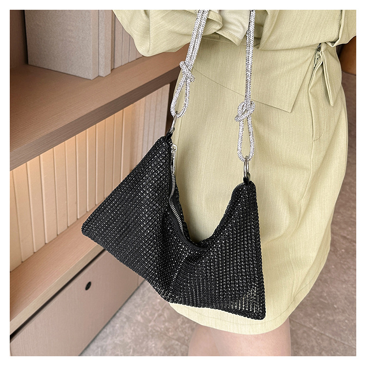 Portable and Fashionable PU Luxury Diamond Handbag for Female Crossbody Tote
