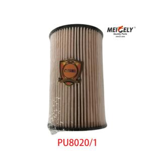 China Stock PU8020/1 Truck Spare Parts Fuel Filter Element For SINOTRUK wholesale