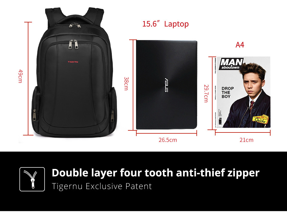 BSCI Usb Charging Business Travel Laptop Backpack For Men 29*9*20cm