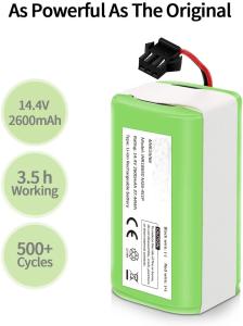 China 14.4V 2600mAh Replacement Vacuum Cleaner Lithium Battery Rechargeable 7.7kg wholesale