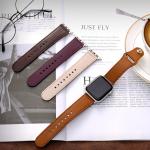 Waterproof Smart Watch Band Strap Retro Vintage Leather Durable
