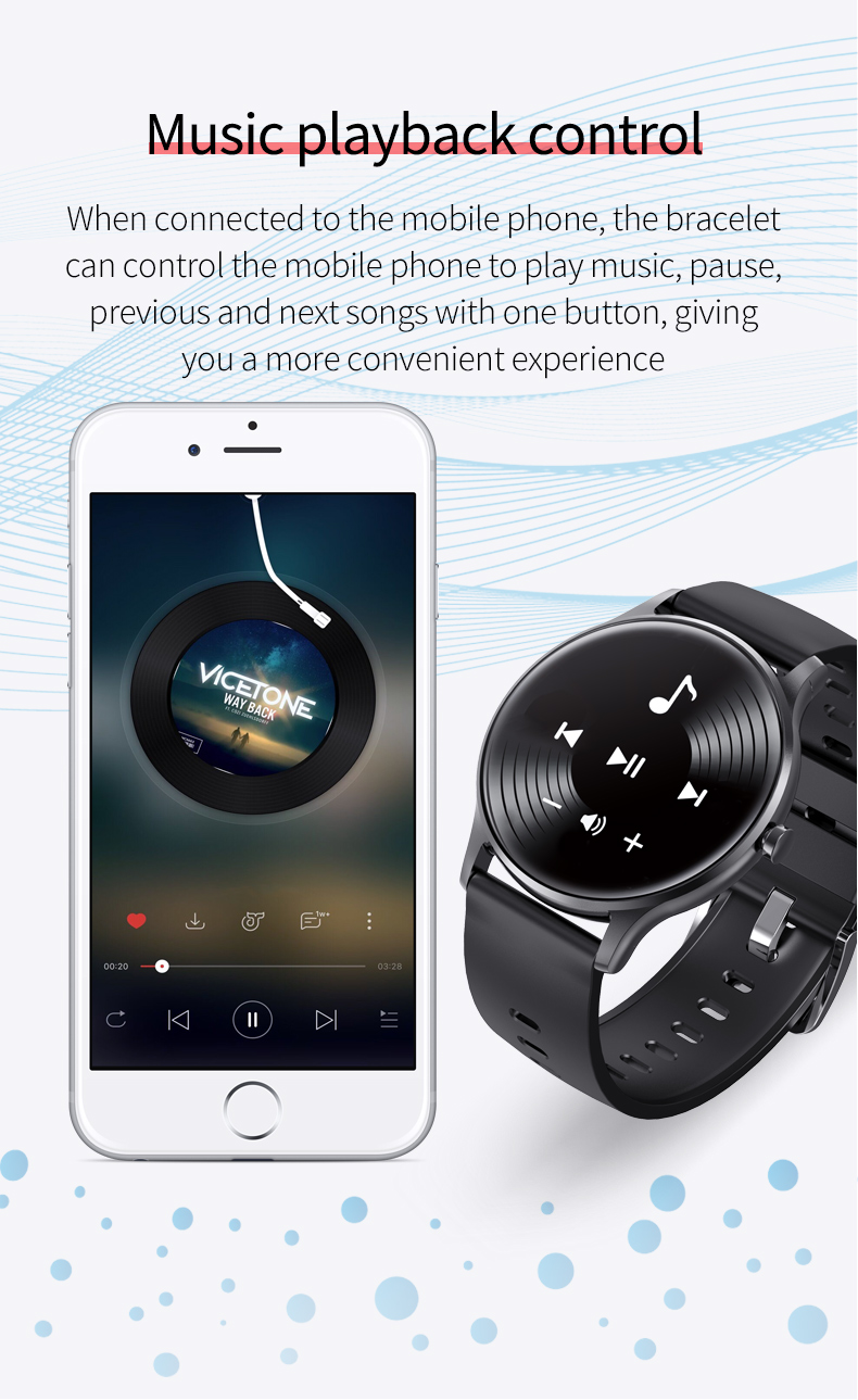 S33 1.28 Inch Round Screen Smartwatch With Heart Rate Real Time Monitoring