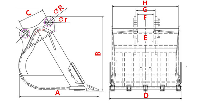 Heavy Equipment Hydraulic Attachment for Strong Internal and External Appearance
