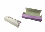 White Eyeglasses Iron Optical Glasses Case With Elegant Flowers Printing