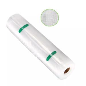 China OEM Nylon Textured Vacuum Sealer Plastic Bags Food Saver Roll Custom Length wholesale