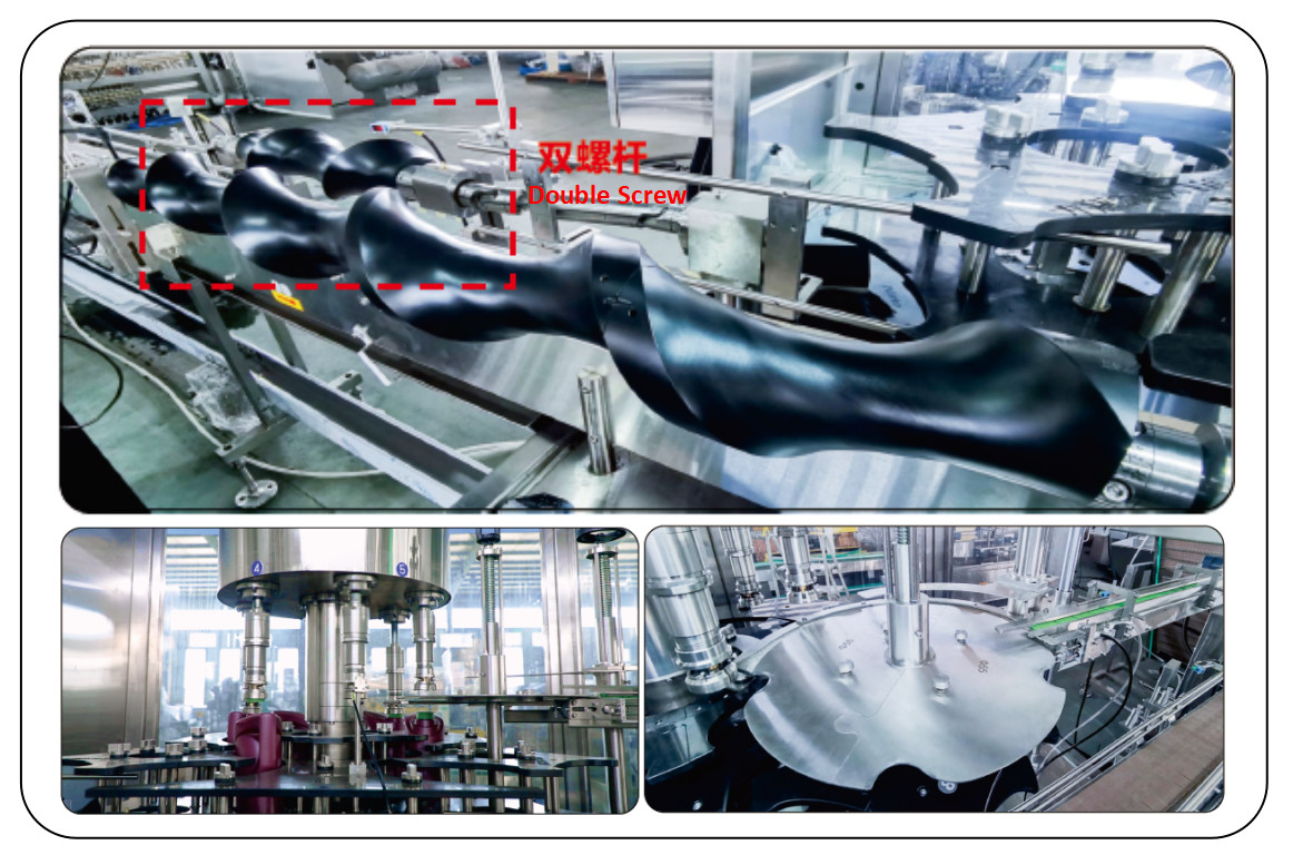 Pesticides 1-5L Drum Six Head Automatic Rotary Anti-Theft Capping Machine