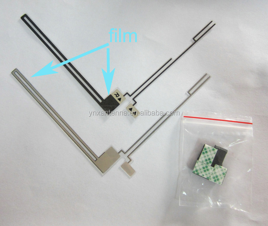 High Gain Window Car GPS Antenna L-type VHF UHF GT Film for GPS Tracker on Car Window