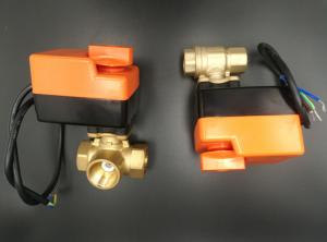China 0-10v Modulating Water Valve With Motorized Bady / 24v Supply wholesale