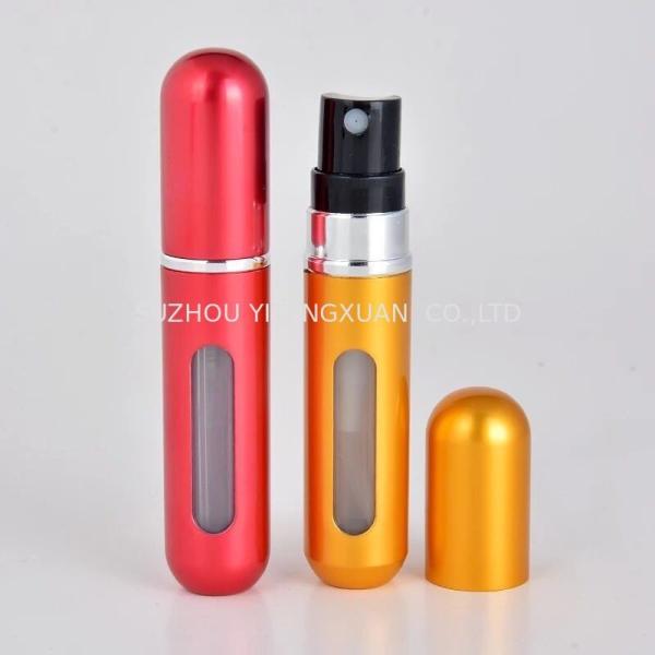 Aluminum Refillable Fragrance Atomiser , Travel Perfume Spray Bottle OEM