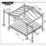 400mm Aluminum Square Spigot Truss Frame Square Truss Manufactures