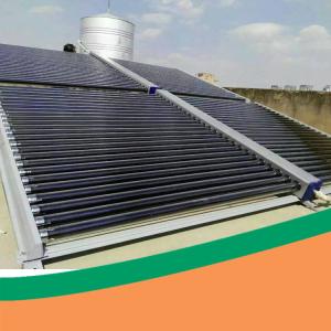 China Glass Tube SS Solar Water Heater Project For Hotel wholesale