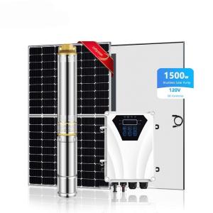 China Deep Well Solar Powered Water Pump DC Brushless Agriculture Submersible wholesale
