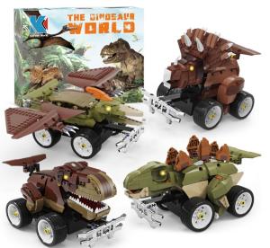 China Creative Electronic Dinosaur Toys DIY Educational Rc Car Kids Blocks Toys Building wholesale