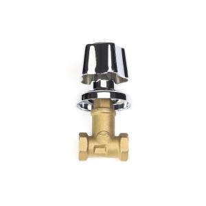 China DN20-NPT Threaded plumbing Brass Stop Valve abrasion resistance Customized wholesale