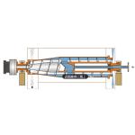 Starch Separation Decanter Centrifuge Continuous Operation Dual Motor