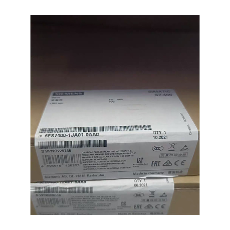 SIEMEN 6ES7400-1JA01-0AA0 Siemens 6ES7400-1JA00-0AA0 S7-400, UR2 Rack, 9 Slots