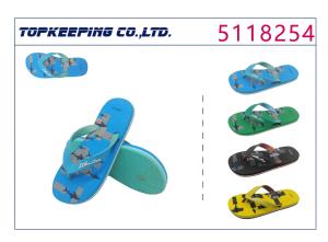 China Summer Blue Kid Flip Flop Beach PVC Trap Rubber Sole Flip Flop wholesale